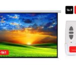 Maclean MC-561 electric projection screen 135  300x168cm 16: 9 with wall control and remote control