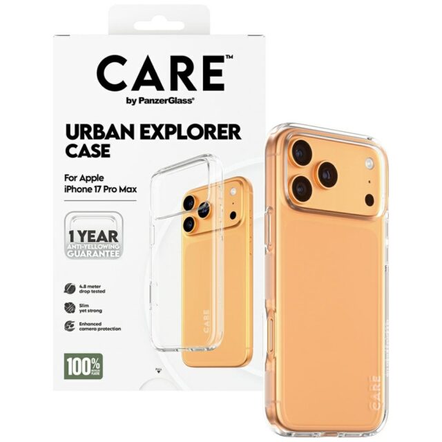 Case CARE by PanzerGlass Flagship Urban Explorer w. Clear Frame for iPhone 17 Pro Max transparent - imagine 4