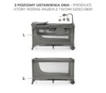 KinderKraft travel cot JOY 2 DARK GREY - imagine 3