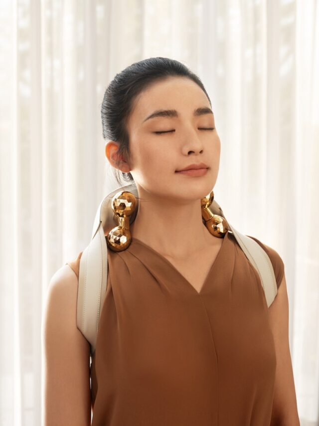 Neck massager SKG H7 Ultra gold - imagine 9