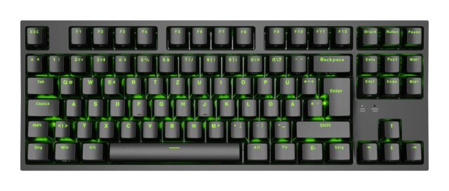 GENESIS Thor 404 TKL keyboard Gaming USB QWERTY German Black - imagine 3