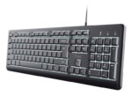 Trust Primo Beleuchtete keyboard Home/Office USB QWERTY US English Black