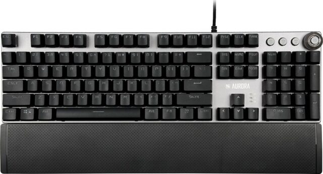 iBox Aurora K-3 keyboard USB QWERTY Silver - imagine 2