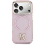 Case Karl Lagerfeld IML K Head Logo      MagSafe for iPhone 17 Pro Max pink - imagine 3