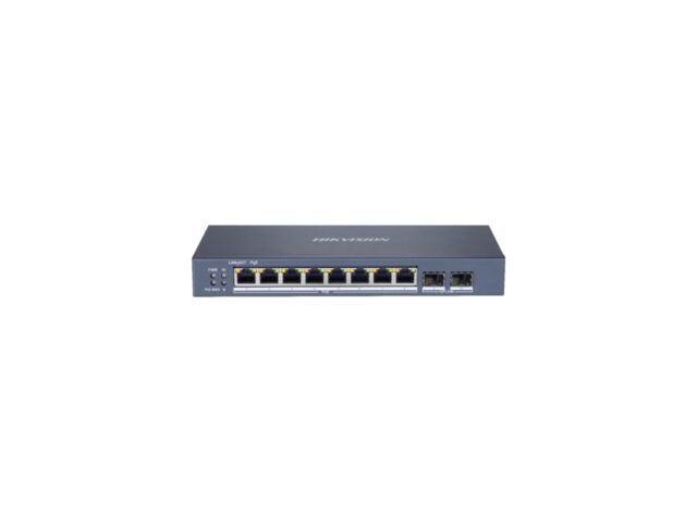 Hikvision DS-3E1510P-SI Network Links Managed L2 Gigabit Ethernet (10/100/1000) PoE Support Black - imagine 2