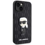 Karl Lagerfeld KLHCP14SSAKHPKK iPhone 14/ 15 / 13 6.1" black Saffiano Monogram Ikonik - imagine 4