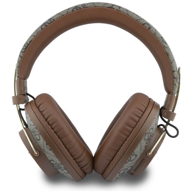 Over-ear headphones Guess Triangle Logo    Bluetooth ENC brown - imagine 3