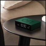 Lexon Flip Premium Two-sided Alarm Clock dark green LR152DG1 - imagine 5