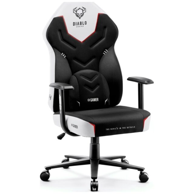 Gaming chair Diablo Chairs X-Gamer 2.0 Normal Size white - imagine 4