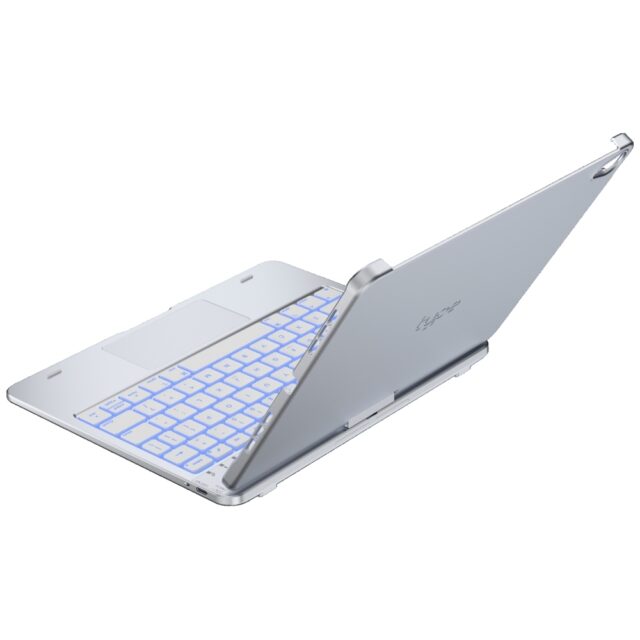 Case Typecase Flexbook Touch with keyboard for iPad Air 11" 2024/2025 silver - imagine 3