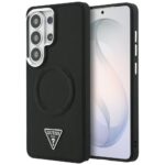 Case Guess Embossed Ring Triangle Logo   MagSafe for Samsung Galaxy S26 Ultra black