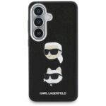 Case Karl Lagerfeld Saffiano Double      Heads Metal for Samsung Galaxy S26 Plus black - imagine 3