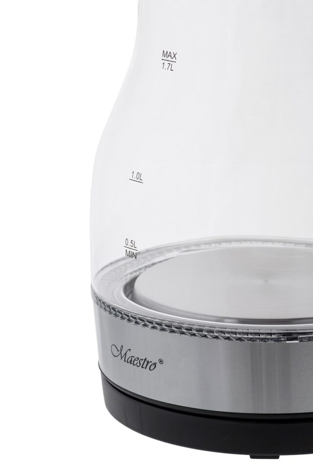 Czajnik elektryczny szklany 2200W MR-061-BLACK MAESTRO - imagine 2