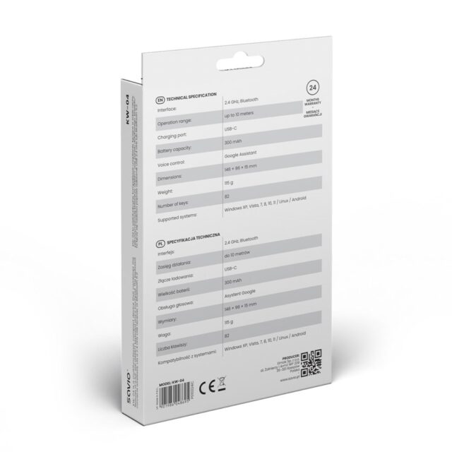 Savio SAVMKW-04 mobile device keyboard QWERTY US English USB Type-C Black - imagine 8