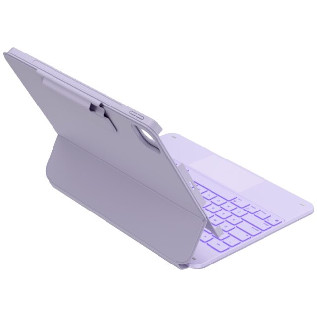 Case Typecase Edge + with keyboard for  iPad Air 13" 2024/2025 light purple - imagine 5
