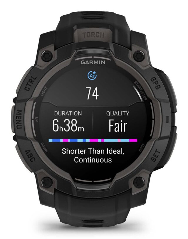 Garmin Instinct 3 AMOLED 3.05 cm (1.2 ) 45 mm Digital 390 x 390 pixels Touchscreen Black GPS (satellite) - imagine 9
