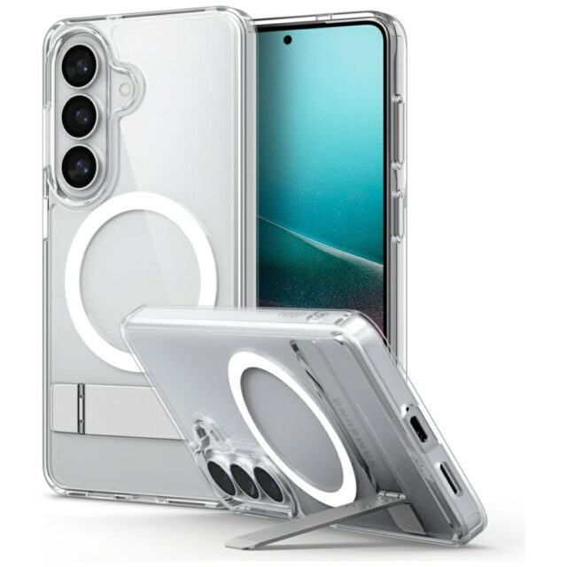 Etui Spigen Ultra Hybrid S Mag MagSafe  do Samsung Galaxy S26 clear white - imagine 10