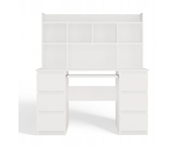 KUBA Desk Set + Extension Piece  White - imagine 2