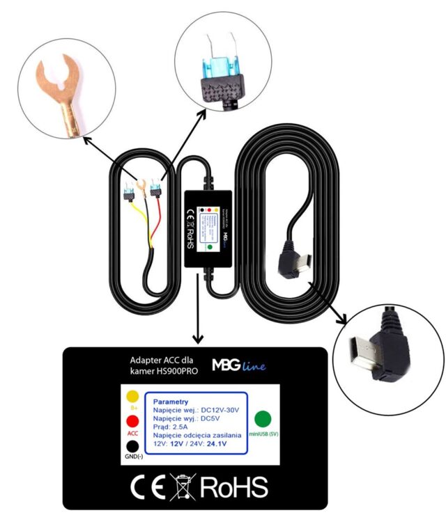 Video recorder mirror MBG LINE HS900 Pro Sony - imagine 6