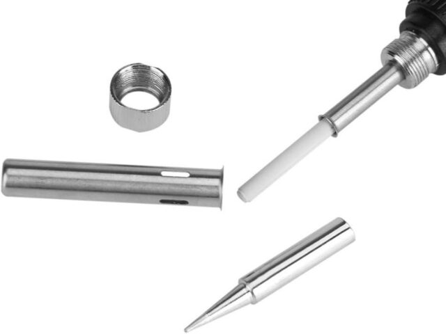 EXTRALINK ZESTAW LUTOWNICA KOLBOWA PRECYZYJNA 80W 220-480°C - imagine 3