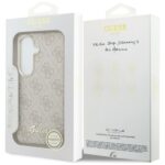 Guess PU 4G Script Metal Logo Magnetic Zadní Kryt pro Samsung Galaxy S26 Pink - imagine 9