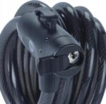 12 mm steel keyed bicycle cable - YCK0/12/200/2 Black - imagine 5