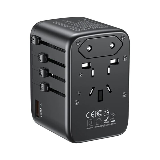 Power charger - Unitek 65W Universal Travel Adapter (P1122ABK01) | 1xUSB-A 3xUSB-C 1xAC - imagine 6