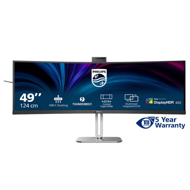 Philips 49B2U6903CH/00 computer monitor 124.5 cm (49 ) 5120 x 1440 pixels Dual QHD LCD Grey - imagine 6