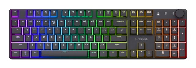 Trust GXT 868 Torix keyboard Gaming USB + RF Wireless + Bluetooth QWERTY US English Black - imagine 3