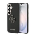 Case Guess Grained Big 4G Metal Logo for  Samsung Galaxy S26 black