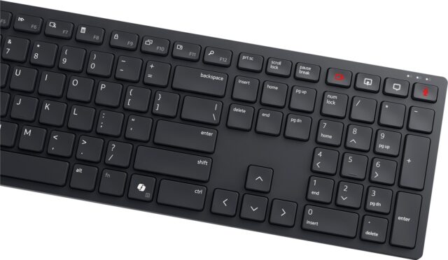 DELL KB525C keyboard Office USB QWERTY US International Black - imagine 3