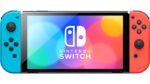 Nintendo Switch OLED portable game console 17.8 cm (7 ) 64 GB Touchscreen Wi-Fi Black  Blue  Red