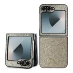 Guess GUHCZF6HGGSHD Z Flip6 F741 gold 4G Glitter Script