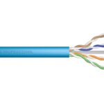 DIGITUS Cat.6A  U/UTP  B2ca  AWG 23/1  LSOH  100m  blue installation cable