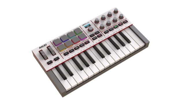 AKAI MPK Mini MK4 - MIDI controller / control keypad  white - imagine 2