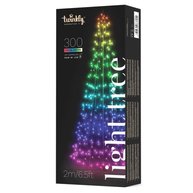 TWINKLY Light Tree 300 Special Edition (TWP300SPP-BEU) Decorative LED Christmas tree 300 LED RGB+W 2 m - imagine 4