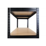 Topeshop REGAŁ P9030 CZARNY garden tool storage rack Freestanding Galvanized steel  MDF - imagine 9