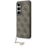 Case Guess 4G Classic Logo Charm MagSafe for Samsung Galaxy S26 brown - imagine 2