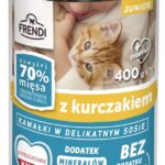 FRENDI Junior with Chicken chunks in delicate sauce - wet cat food - 400g