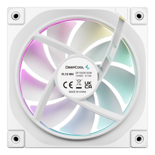 DeepCool FL12 WH-3 in 1 Computer case Fan 12 cm White 3 pc(s) - imagine 5