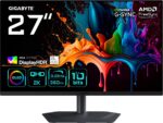 GIGABYTE MO27Q3 27” OLED QHD Gaming Monitor - 2560 x 1440  360Hz  0.03ms  250 cd/m2  G-Sync Compatible  FreeSync Premium Pro  Display HDR True Black 400  HDMI 2.1  Displayport 1.4 - imagine 6