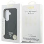 Case Guess Embossed Ring Triangle Logo   MagSafe for Samsung Galaxy S26 black - imagine 8
