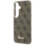 Guess PU 4G Script Metal Logo Magnetic Zadní Kryt pro Samsung Galaxy S26 Brown - imagine 7