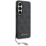 Case Guess 4G Classic Logo Charm MagSafe for Samsung Galaxy S26 black - imagine 3