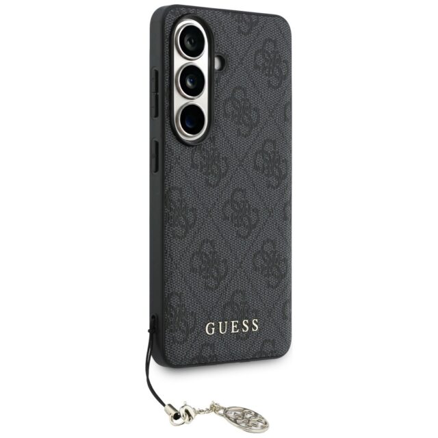 Case Guess 4G Classic Logo Charm MagSafe for Samsung Galaxy S26 black - imagine 3