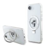 Karl Lagerfeld Ringstand Karl and Choupette MagSafe Zadní Kryt pro iPhone 16e White