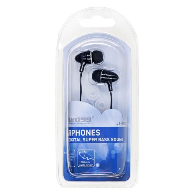 Vakoss LT-437EX headphones/headset Wired In-ear Music Black - imagine 2