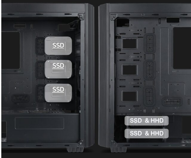 Gembird Fornax K500 ATX computer case  Midi Tower  Black - imagine 10