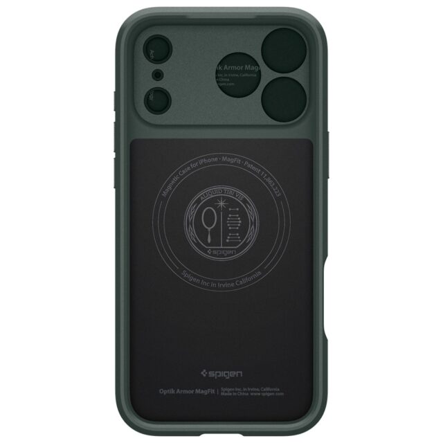Spigen Optik Armor Mag MagSafe Case for iPhone 17 Pro Max Green - imagine 3