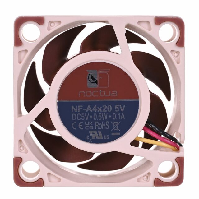 Noctua NF-A4X20 5V computer cooling component Computer case Fan 4 cm Beige  Brown - imagine 2